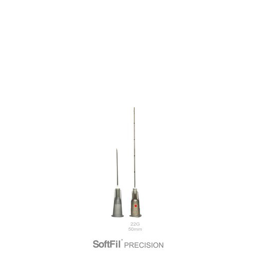Two SoftFil Precision cannulas: a shorter 22G and a longer 50mm.