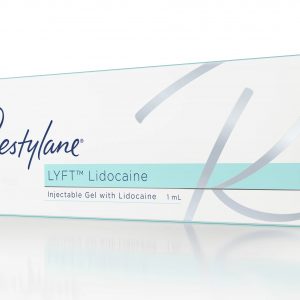 Restylane Lyft Lidocaine injectable gel box by Galderma.